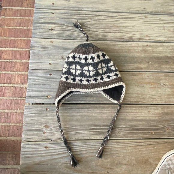 D&Y Accessories Dy 0 Wool Sherpa Hat Ear Flaps Fleece Lining Made